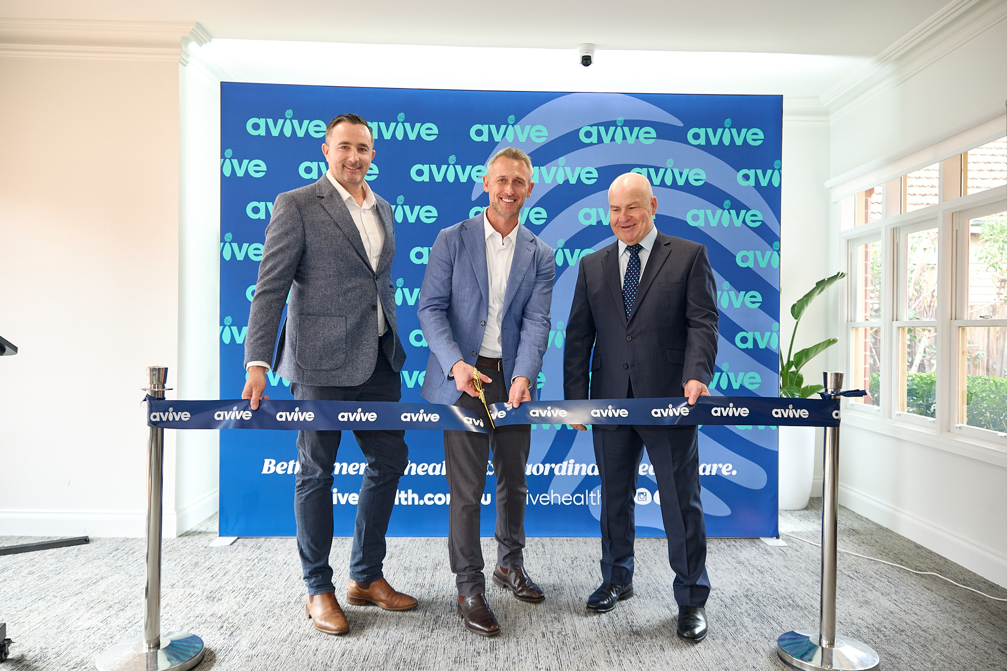 Official ribbon cutting at the opening of Avive Clinic Melbourne